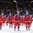 COLOGNE, GERMANY - MAY 21: Russia's Alexander Barabanov #21, Vadim Shipachyov #87 and Artyom Zub #2 along with teammates salute the crowd at LANXESS arena after a 5-3 bronze medal game win over Finland at the 2017 IIHF Ice Hockey World Championship. (Photo by Andre Ringuette/HHOF-IIHF Images)

